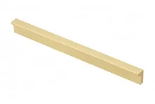 Ручка мебельная алюминиевая PILLAR 160мм/190мм, светлое брашированное золото